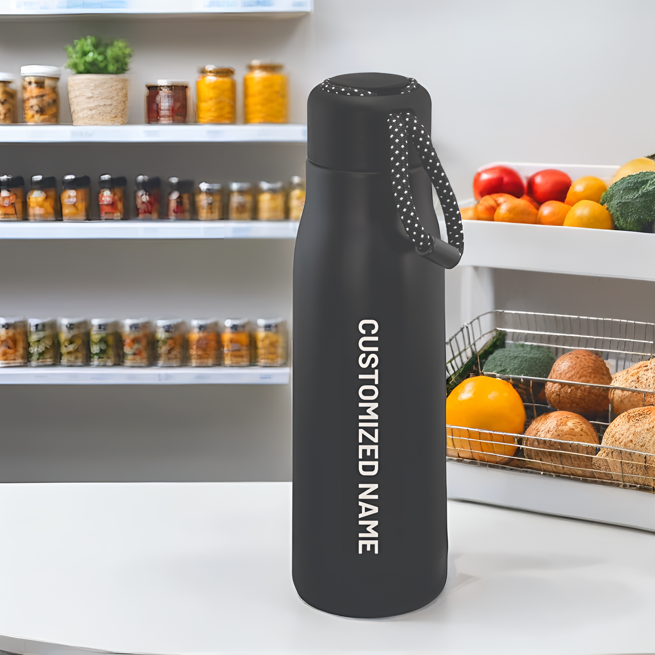 Premium Quality Customized Stainless Steel Water Bottle – Personalized Name Bottle (500ml)